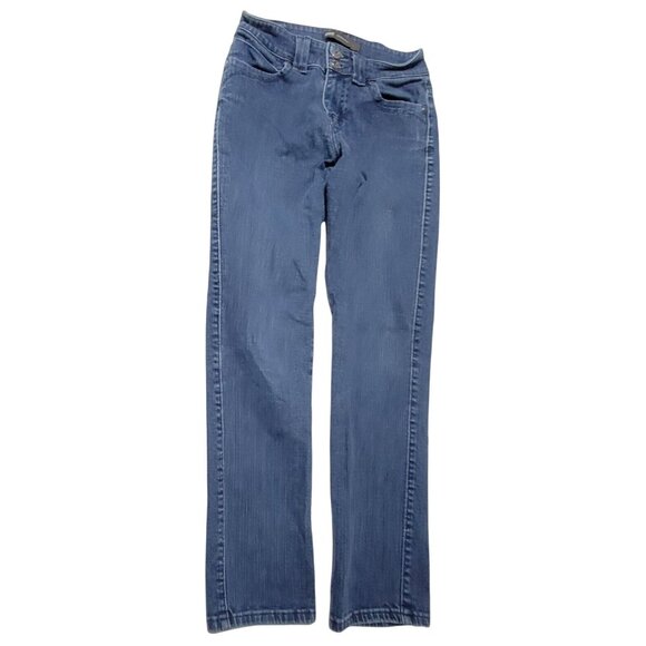 Levis Mid Rise Skinny Jeans Womens Size 25 Medium Wash Denim Pants - Picture 2 of 5